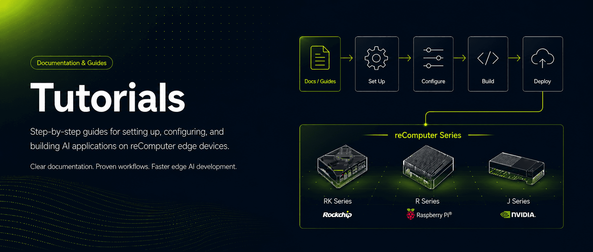 reComputer Tutorials — Set Up, Configure, Build, Deploy