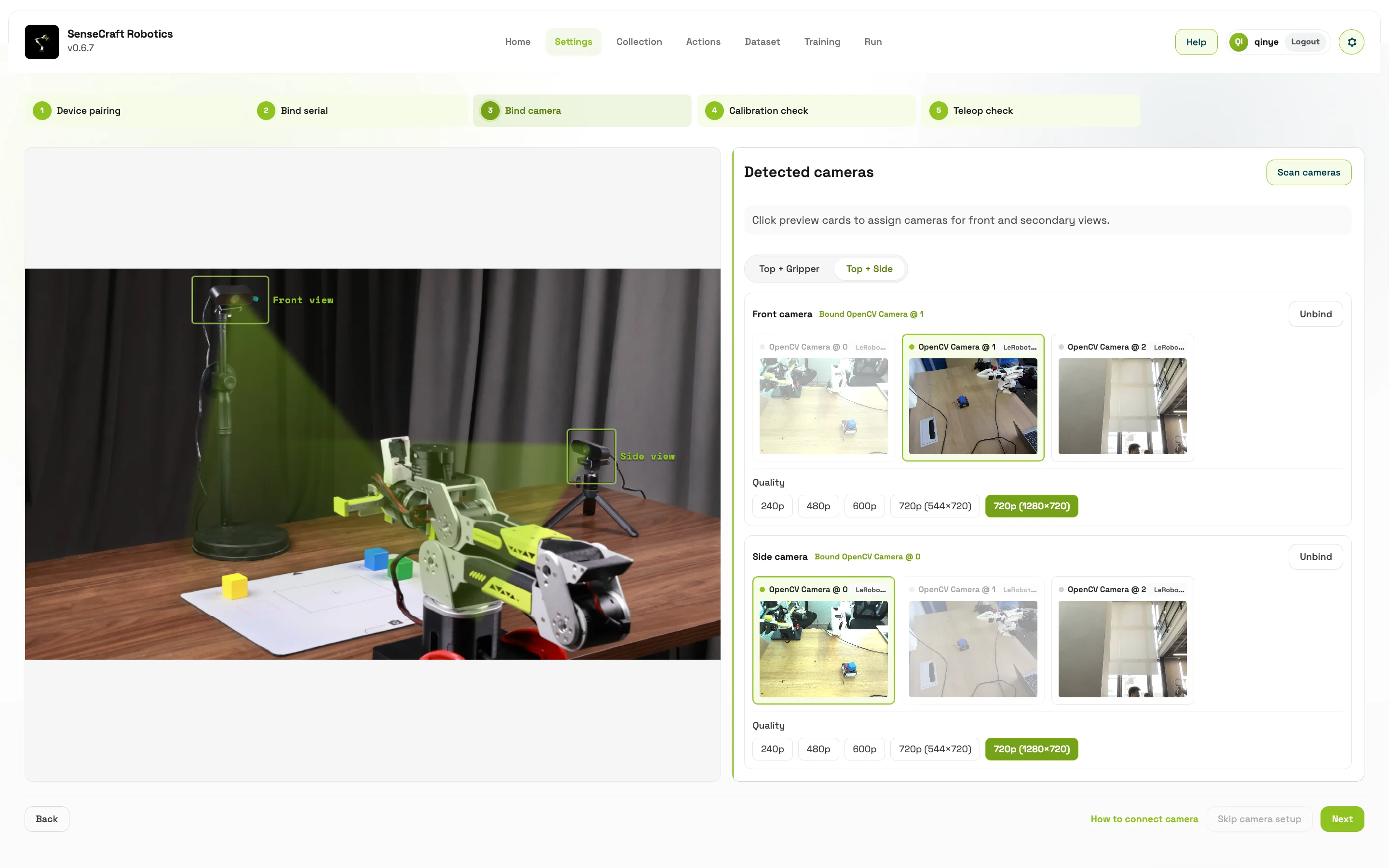 Device Setup screenshot 2